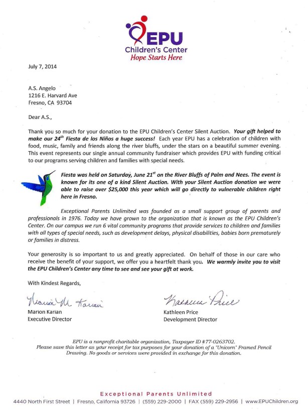 EPU is a nonprofit children's care facility.